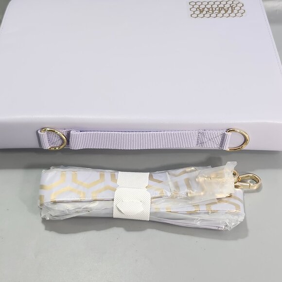 Jafra Mini 7ml Perfume 60 Bottle Storage Organizer Purple Travel Shoulder Bag - Picture 13 of 16